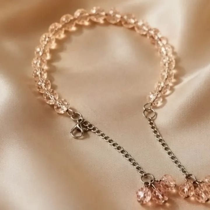 Blush Crystal Dangle Bracelet